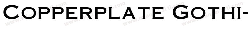 Copperplate Gothi字体转换